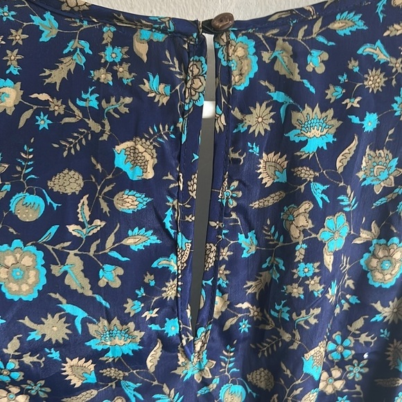 Evereve RAGA Floral Sapphire Blueprint Romper Size XS NWT - Picture 10 of 14